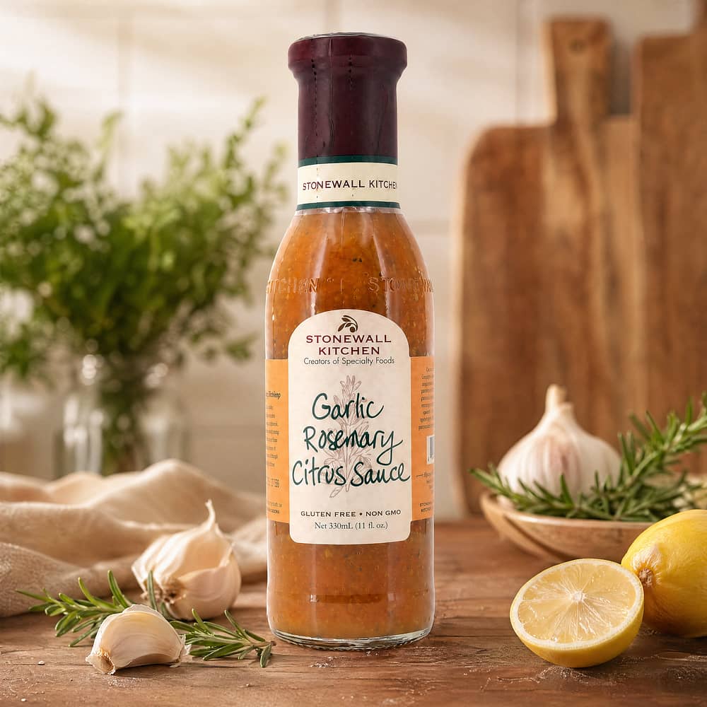 Stonewall Kitchen Garlic Rosemary Citrus Sauce 0,330 Liter Produktbild