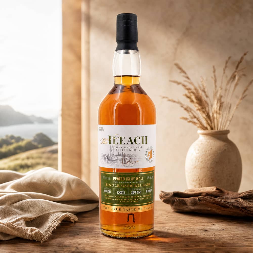 The Ileach Moscatel Finish Single Cask Bottled Sept. 2025 Exclusiv Germany 0,70 Liter/ 51.0% vol Produktbild