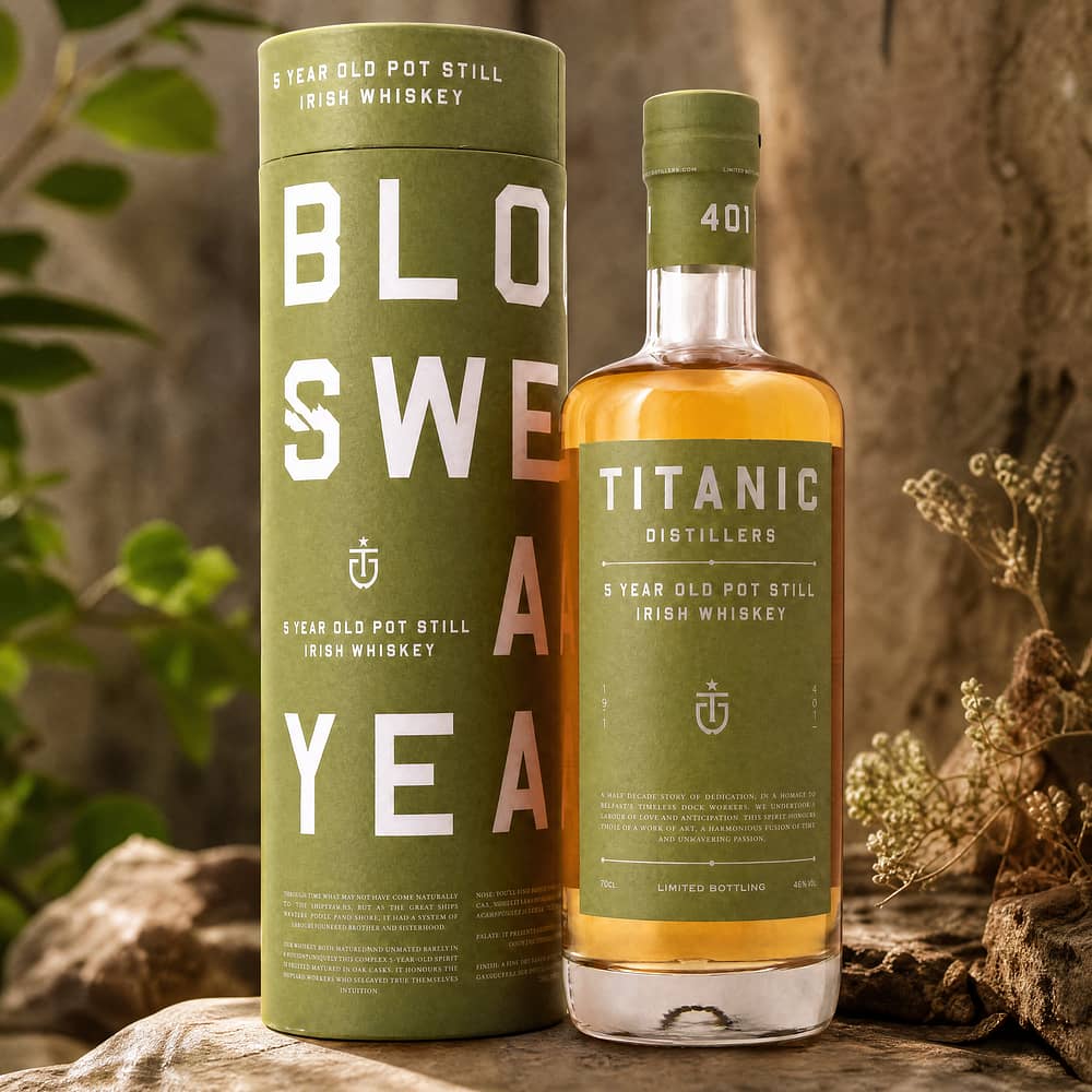 Titanic 5 Jahre Distillers Pot Still Irish Whiskey 0,70 Liter/ 46.0% vol Produktbild