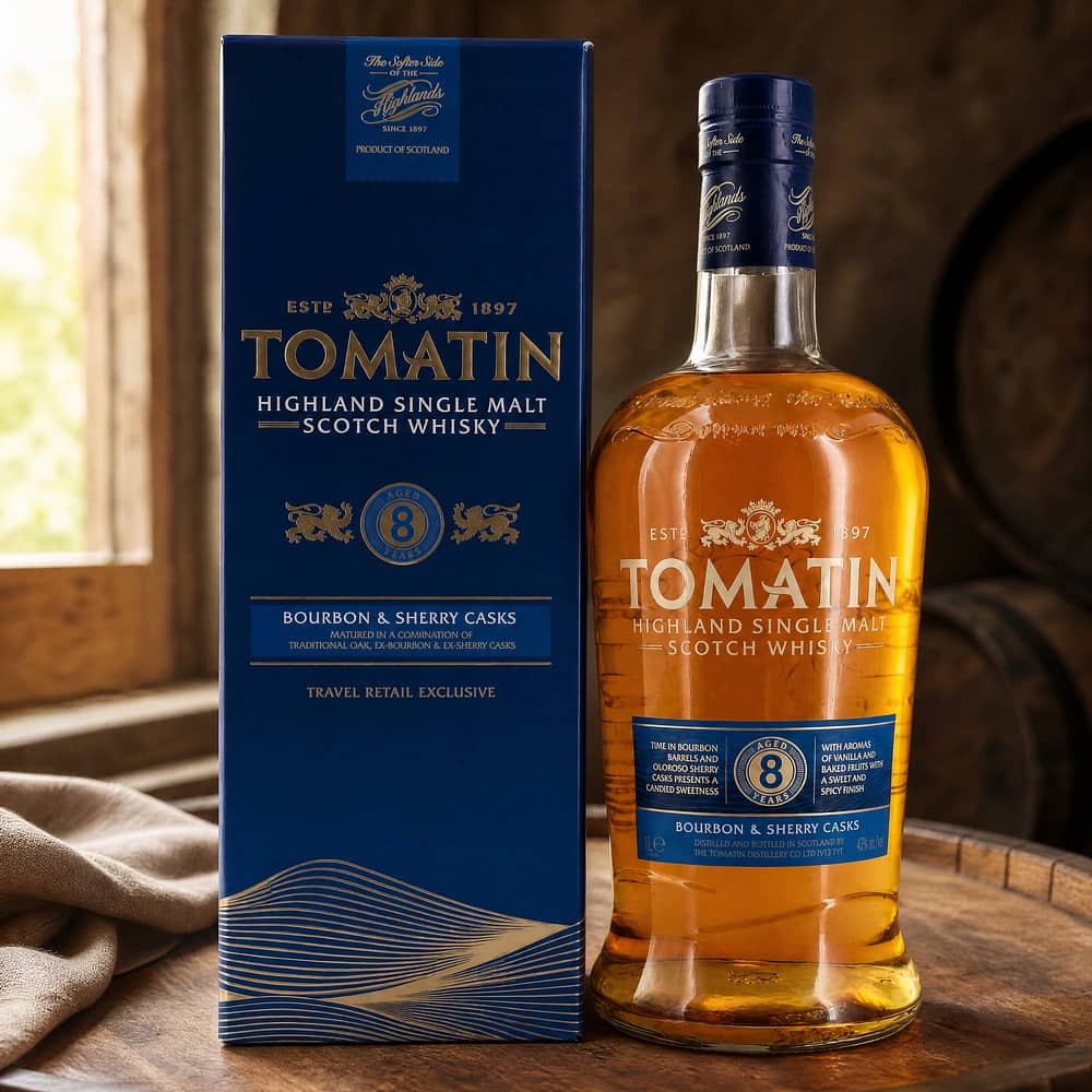 Tomatin 8 Jahre Bourbon & Oloroso Sherry Casks Literflasche 1 Liter/ 40.0% vol Produktbild