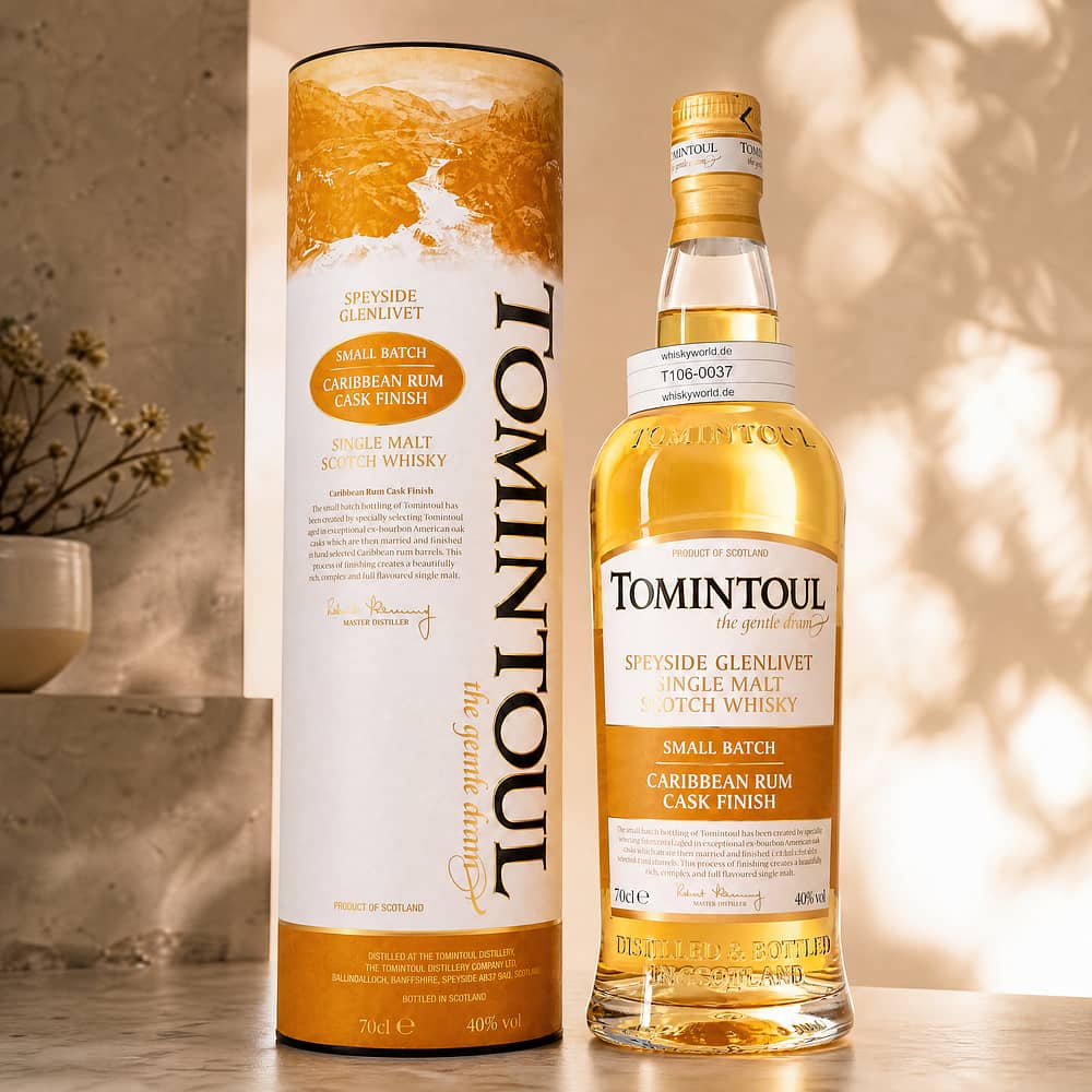 Tomintoul Caribbean Rum Cask Finish 0,70 Liter/ 40.0% vol Produktbild