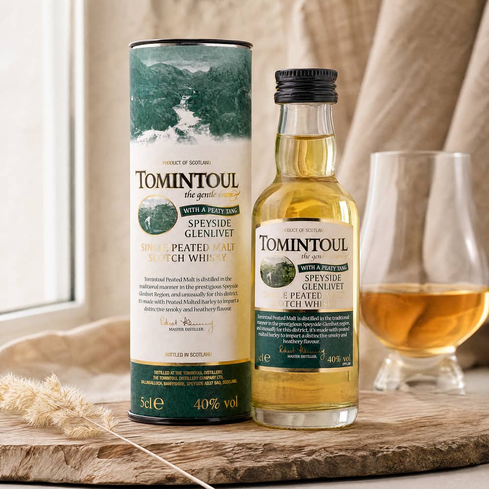 Tomintoul Peated Miniatur 0,050 Liter/ 40.0% vol Produktbild