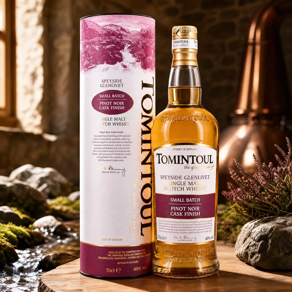 Tomintoul Pinot Noir Cask Finish 0,70 Liter/ 40.0% vol Produktbild
