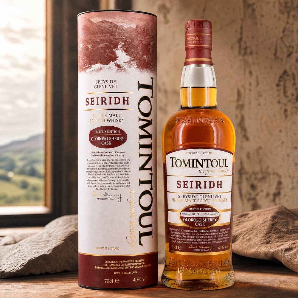Tomintoul Seiridh Oloroso Sherrry Cask 0,70 Liter/ 40.0% vol Produktbild