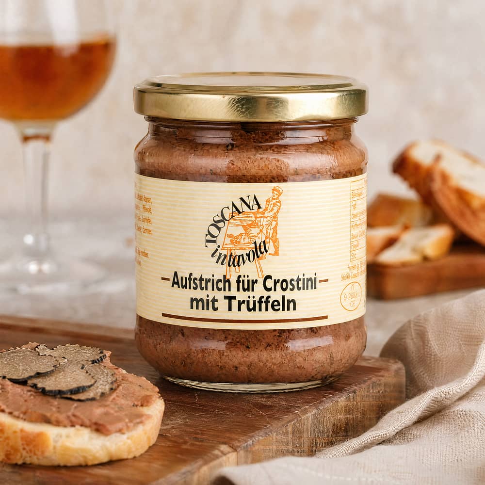 TOSCANA intavola antico crostino al Tartufo Pastete mit Trüffeln 180 Gramm Produktbild