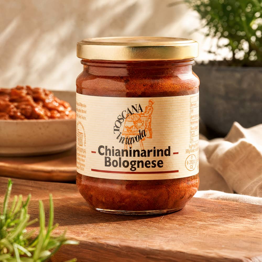 TOSCANA intavola Chianinarind Bolognese Chianina Rind-Ragout 180 Gramm Produktbild