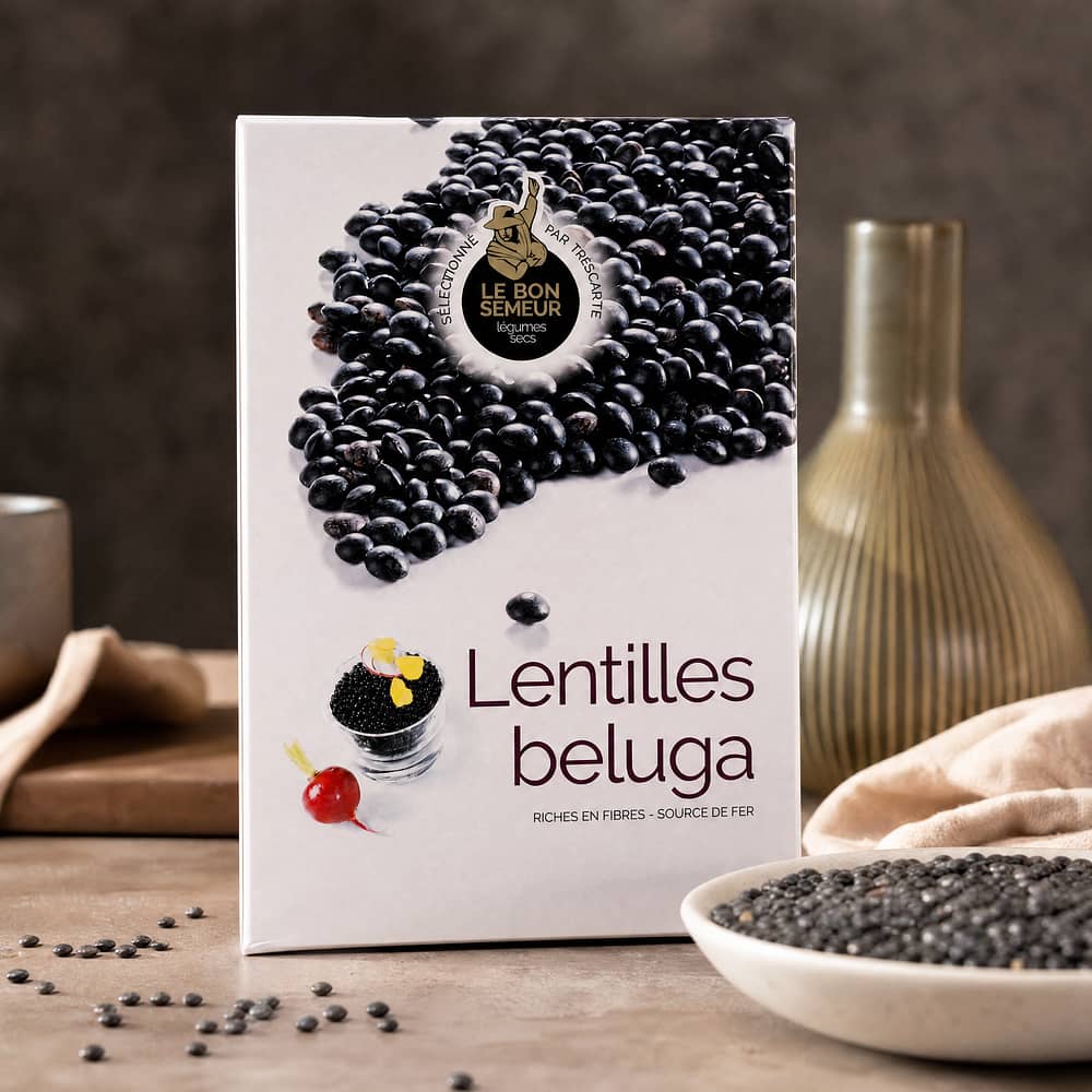 Trescarte Lentilles Beluga Beluga Linsen 500 Gramm Produktbild