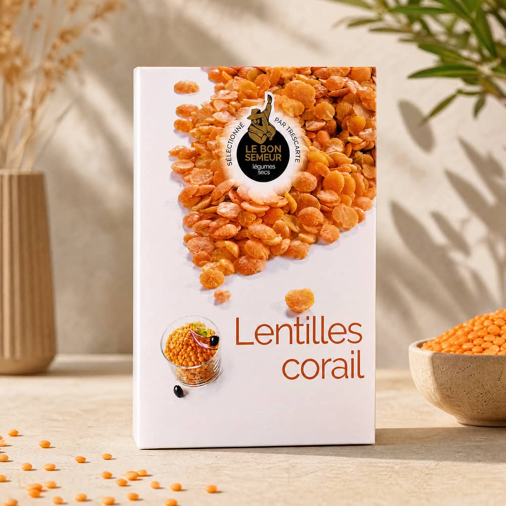 Trescarte Lentilles Corail Rote Linsen 500 Gramm Produktbild