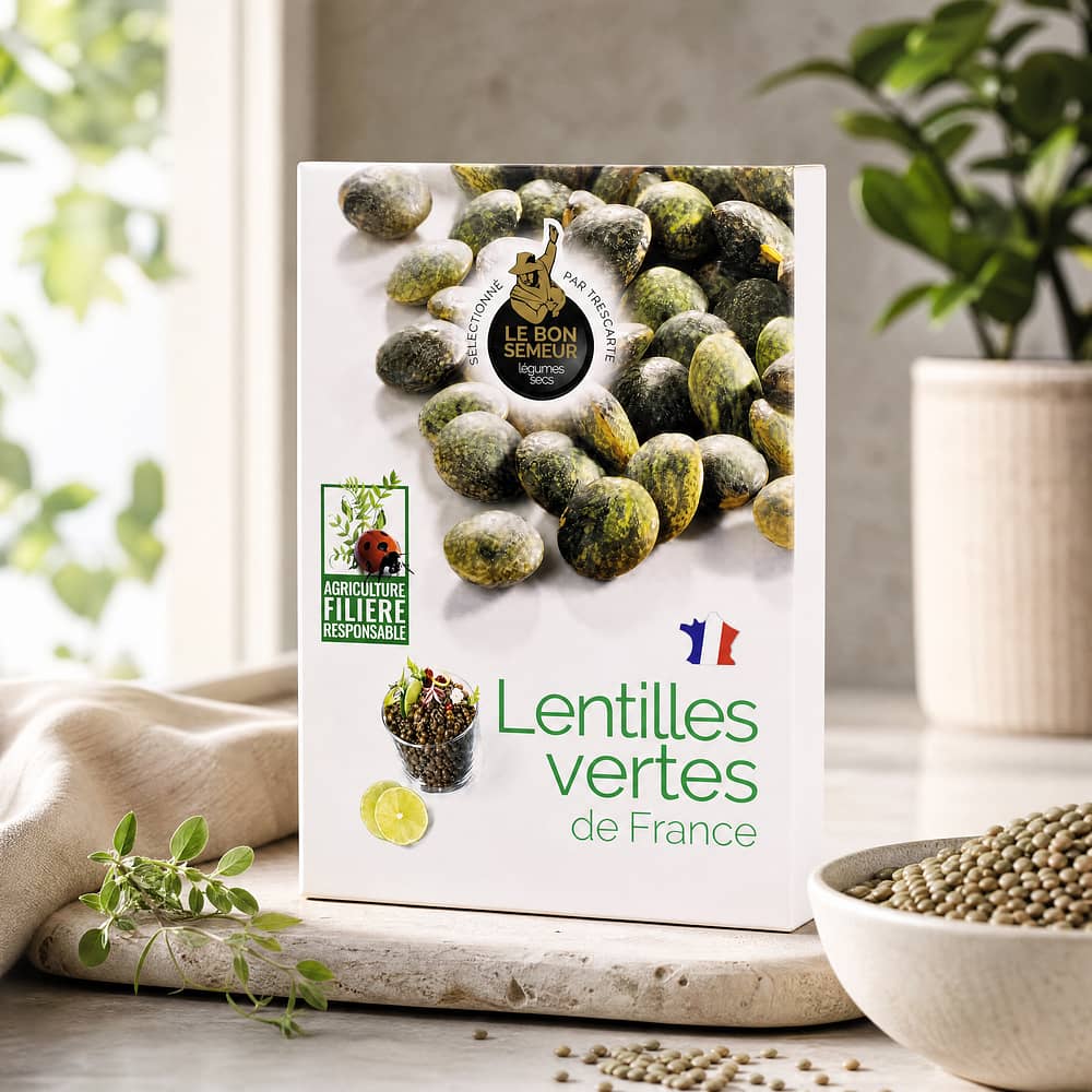 Trescarte Lentilles Vertes Grüne Linsen 500 Gramm Produktbild