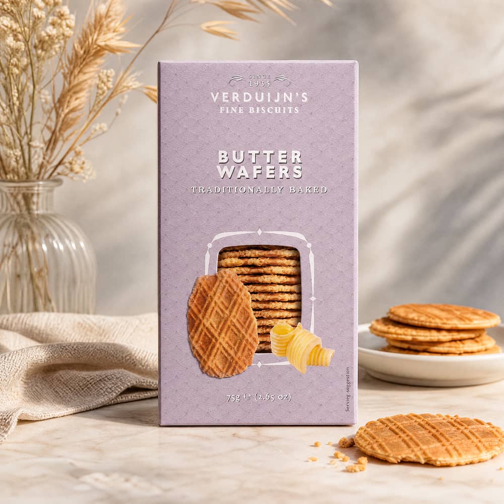 Verduijn's Butter Wafers Butterwaffeln 75 Gramm Produktbild