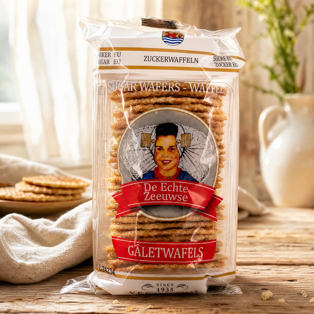 Verduijn's De Echte Zeeuwse Galetwafels Hollandische Zuckerwaffeln 150 Gramm Produktbild