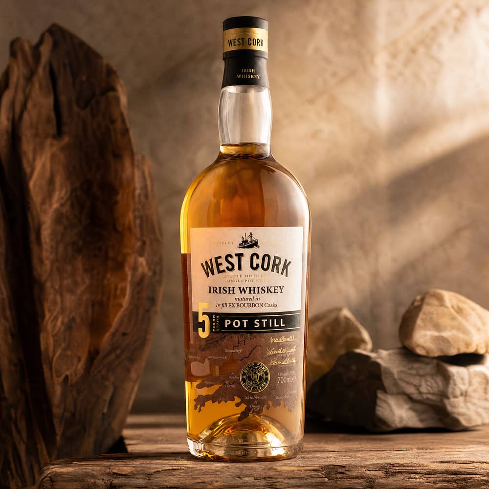 West Cork 5 Jahre  Pot Still Whiskey 0,70 Liter/ 43.0% vol Produktbild