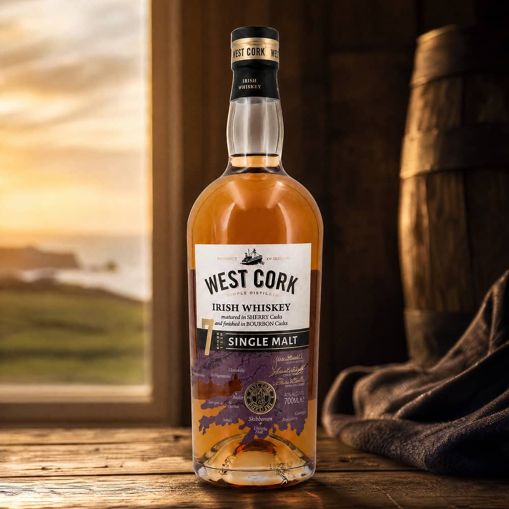 West Cork 7 Jahre Sherry Casks Single Malt Whiskey 0,70 Liter/ 46.0% vol Produktbild