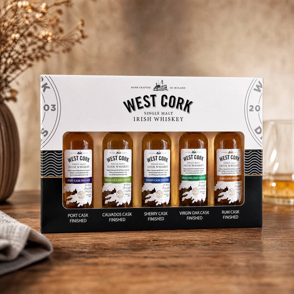 West Cork Collection Set aus (5 x 5cl Flaschen) 0,250 Liter/ 43.0% vol Produktbild