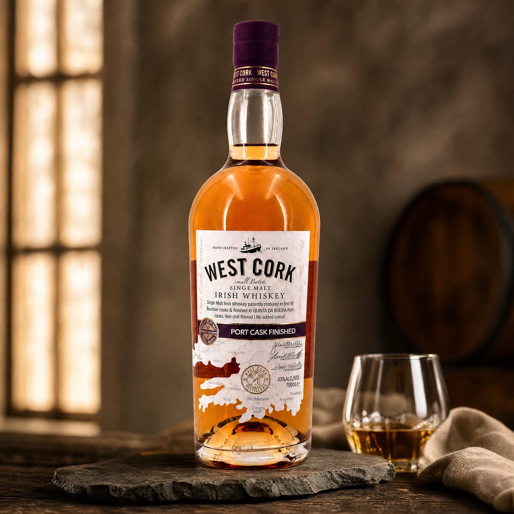 West Cork Single Malt Port Cask Finish 0,70 Liter/ 43.0% vol Produktbild