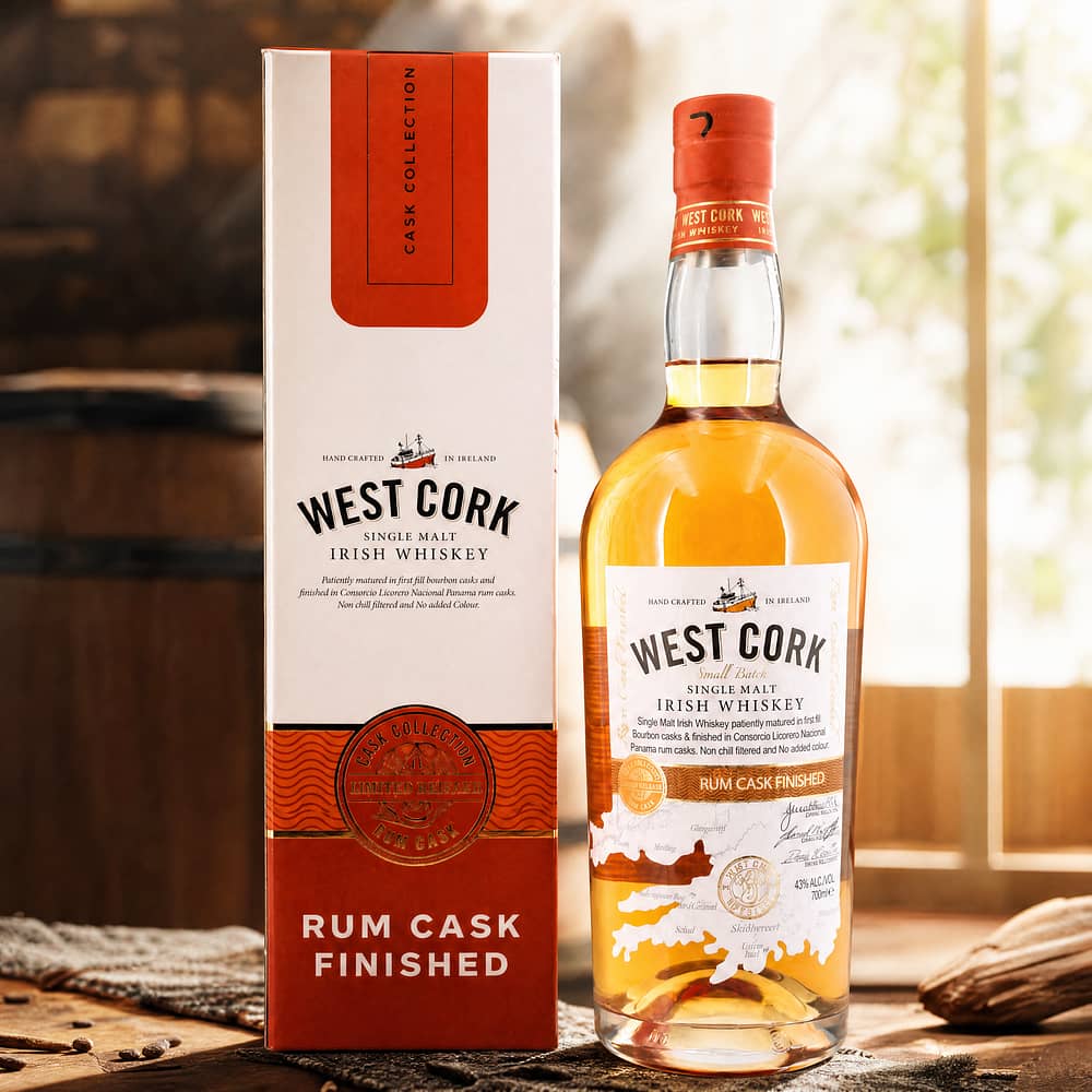 West Cork Single Malt Rum Cask Finish 0,70 Liter/ 43.0% vol Produktbild
