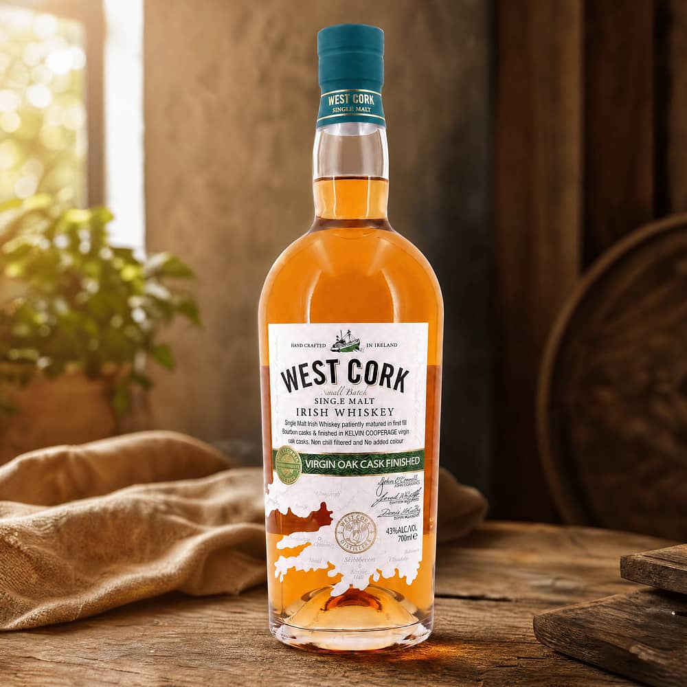 West Cork Single Malt Virgin Oak Cask Finish 0,70 Liter/ 43.0% vol Produktbild