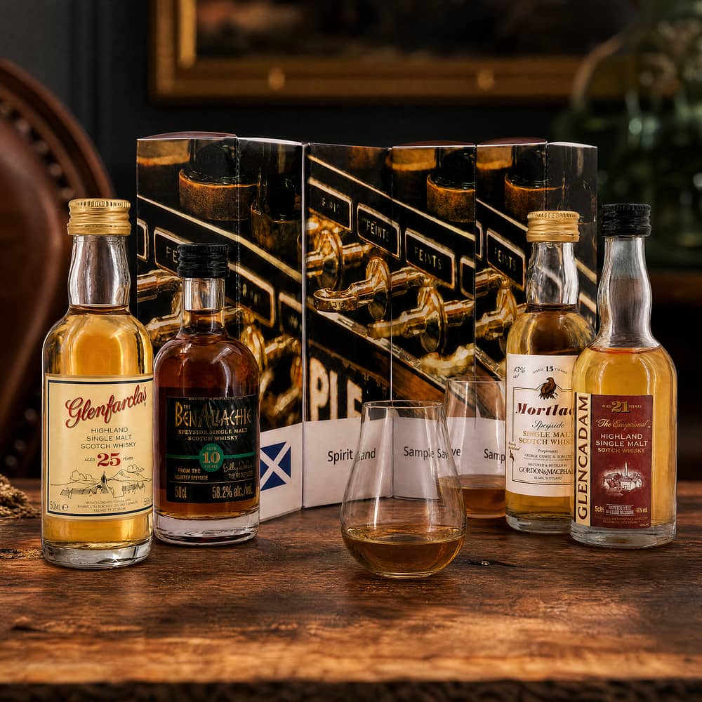 whiskyworld Miniaturen-Set Motiv Spirit & Sample Save 0,20 Liter/ 48.3% vol Produktbild