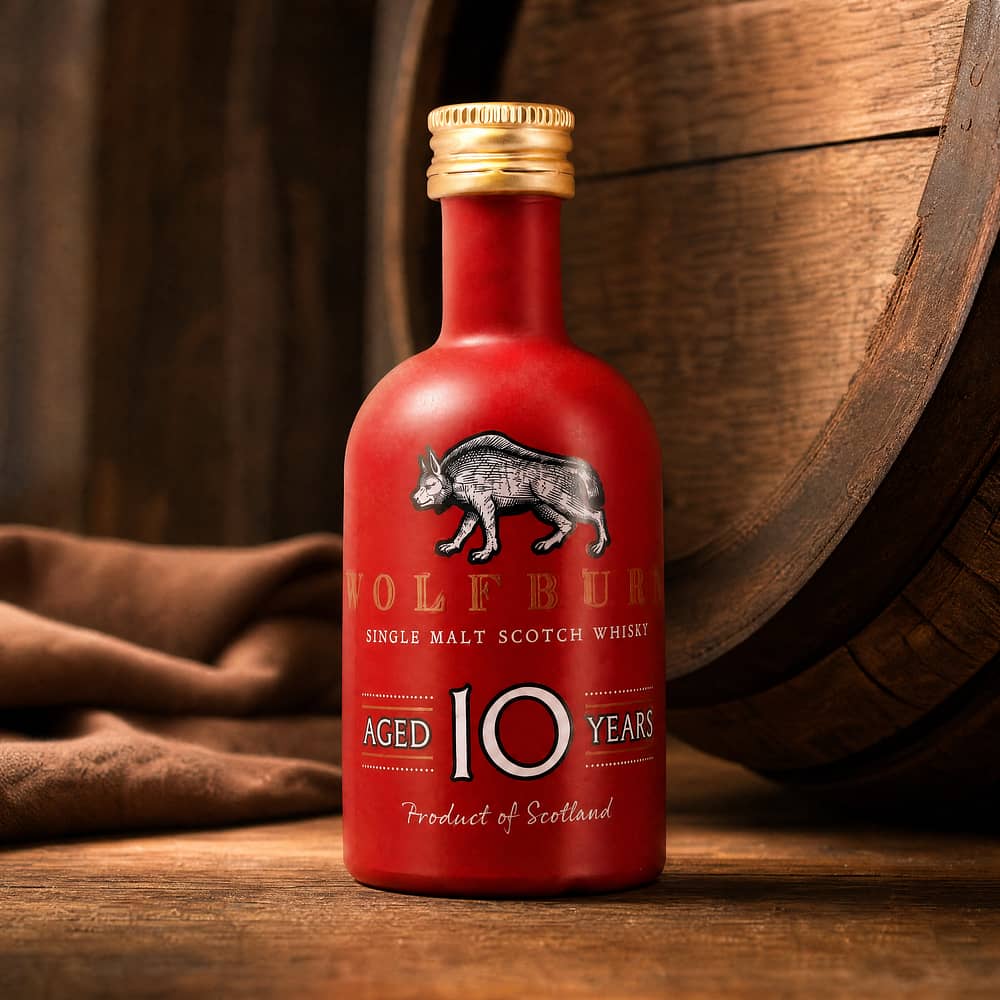 Wolfburn 10 Jahre Sherry Casks Miniatur 0,050 Liter/ 46.0% vol Produktbild