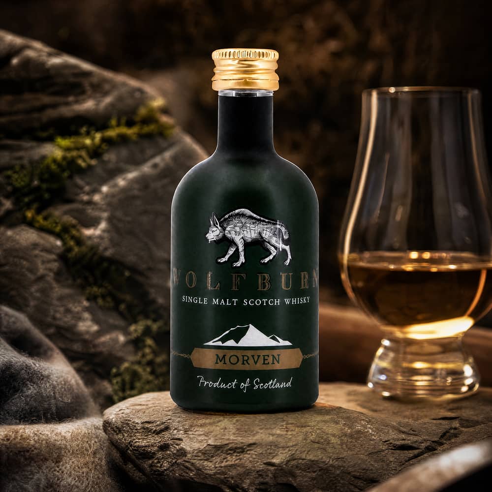 Wolfburn Morven lightly peated Miniatur 0,050 Liter/ 46.0% vol Produktbild