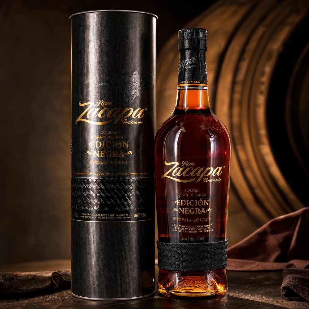 Zacapa Edicion Negra Solera Gran Reserva Sistema Solera 0,70 Liter/ 43.0% vol Produktbild