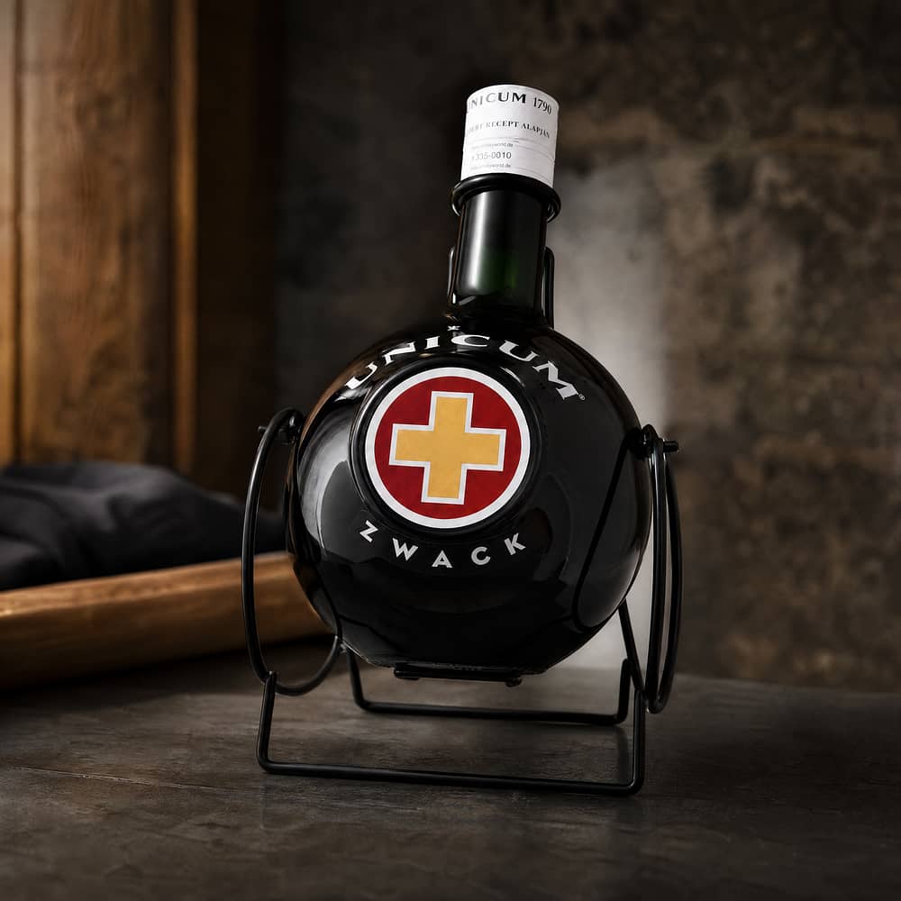 Zwack Unicum Kräuterlikör 3 Liter Flasche im Kippständer 3 Liter/ 40.0% vol Produktbild