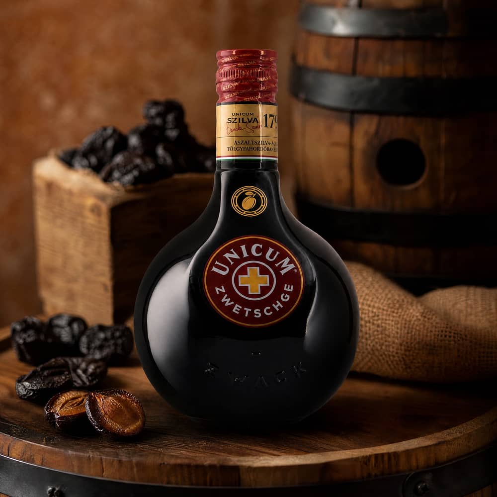 Zwack Unicum Zwetschke auf gedörrten Zwetschken im Eichenholzfass gereift 0,70 Liter/ 34.5% vol Produktbild