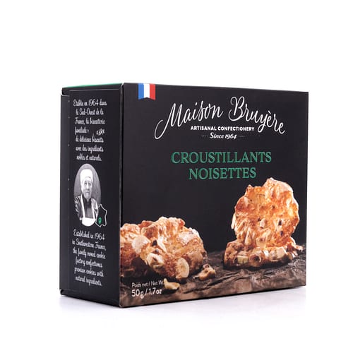 Maison Bruyère Croustillants Noisettes Knusprige Haselnusskekse 50 Gramm Produktbild