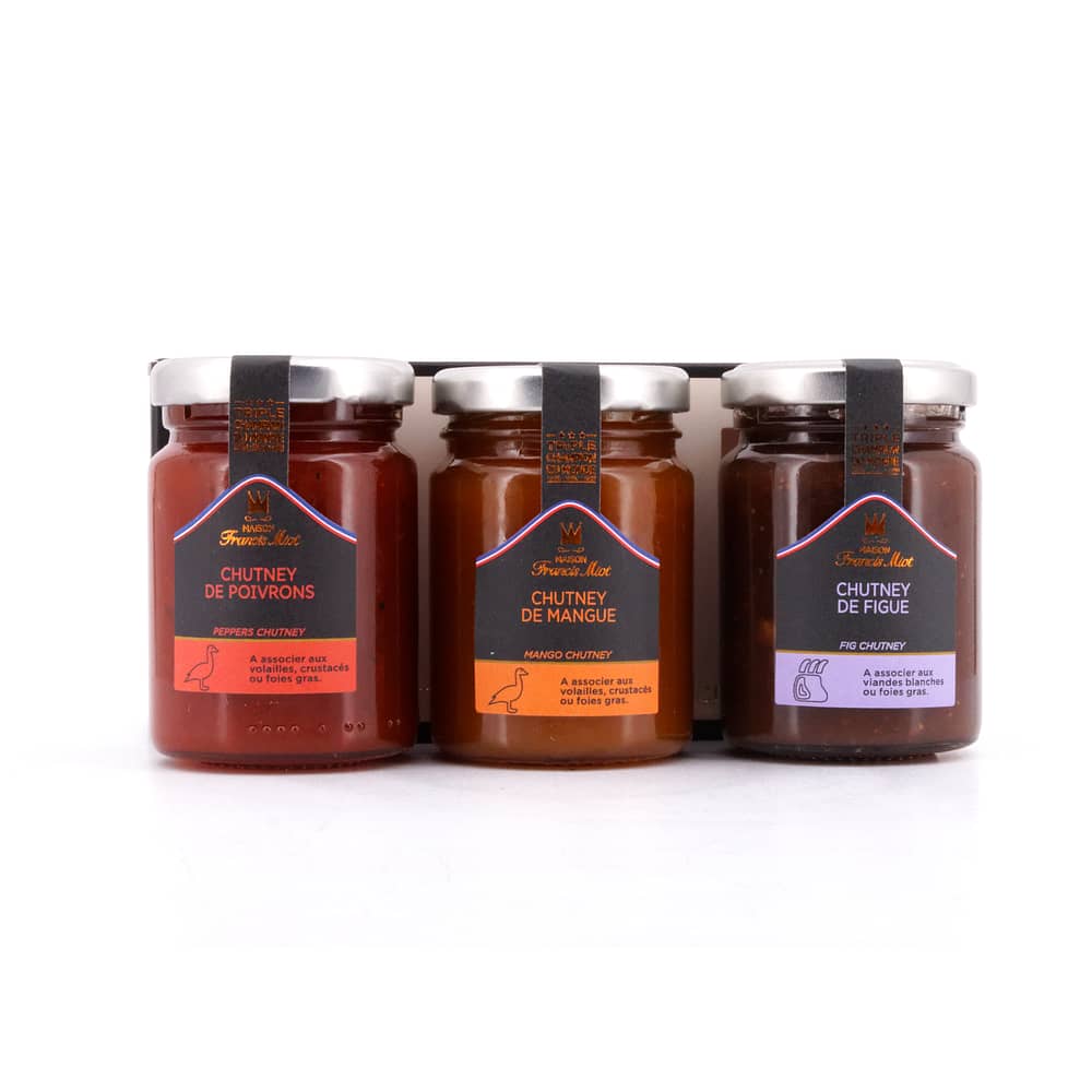 Maison Francis Miot Chutney Trio Feigen, Mango & Paprika 330 Gramm Produktbild