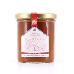 Maison Francis Miot Coeur d`Amour Konfitüre aus Aprikose, Mango, Passionsfrucht, Pfirsich & Champagner, mit Rohrzucker Produktbild
