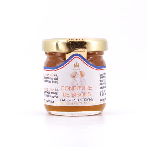 Maison Francis Miot Confiture De Bisous Kuss-Konfitüre aus Klementine & Pfirsich mit Rohrzucker 45 Gramm Produktbild