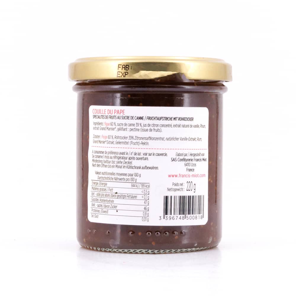 Maison Francis Miot Couille du Pape Feige, Rum mit Rohrzucker 220 Gramm Produktbild