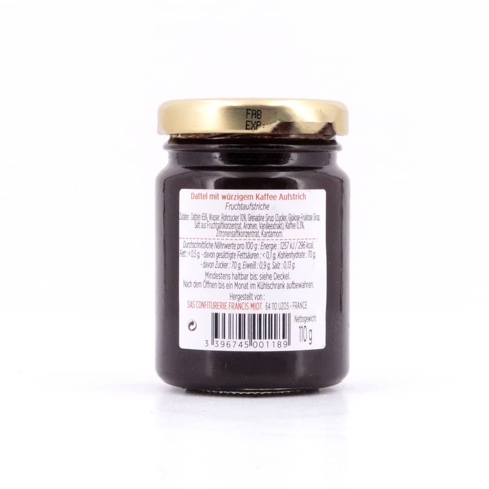 Maison Francis Miot Datteln mit Kaffee 110 Gramm Produktbild