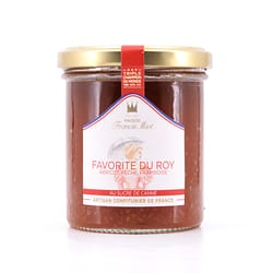 Maison Francis Miot Favorite Du Roy /Aprikose, Pfirsich & Himbeere Fruchtaufstrich mit Rohrzucker Produktbild