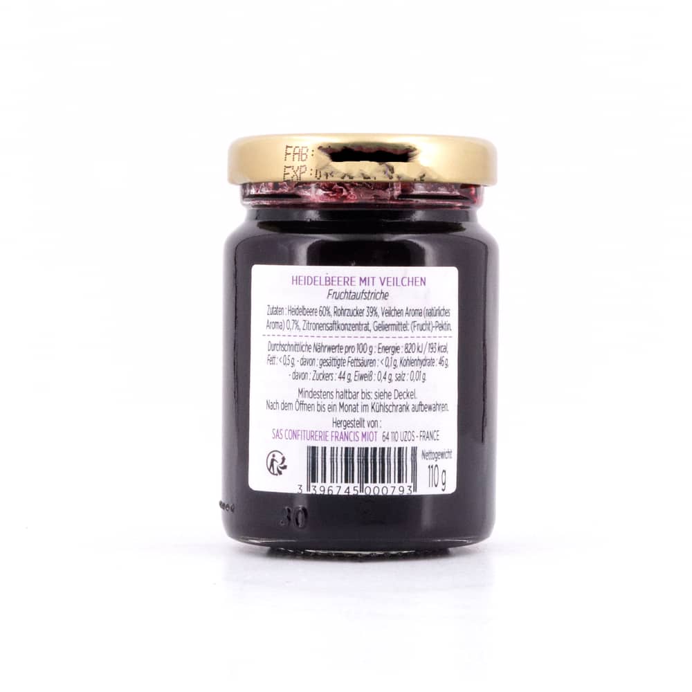 Maison Francis Miot Heidelbeere mit Veilchen 110 Gramm Produktbild