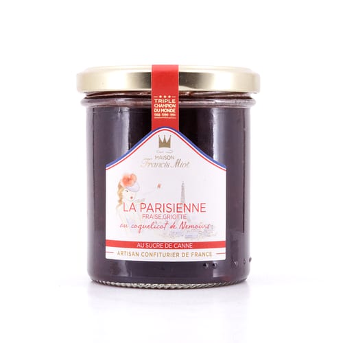 Maison Francis Miot La Parisienne Fruchtaufstrich aus Erdbeer & Sauerkirsche 220 Gramm Produktbild