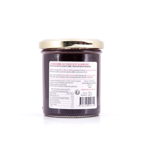 Maison Francis Miot La Parisienne Fruchtaufstrich aus Erdbeer & Sauerkirsche 220 Gramm Produktbild