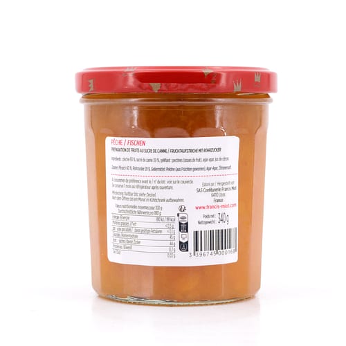Maison Francis Miot Pêche Pfirsich Fruchtaufstrich 340 Gramm Produktbild