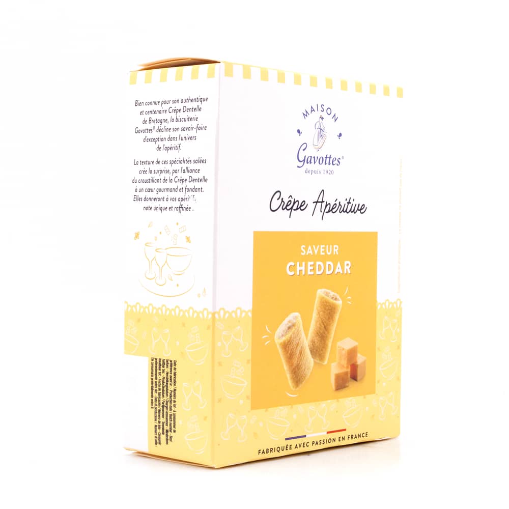 Maison Gavottes Crêperöllchen Cheddarcremefüllung 110 Gramm Produktbild