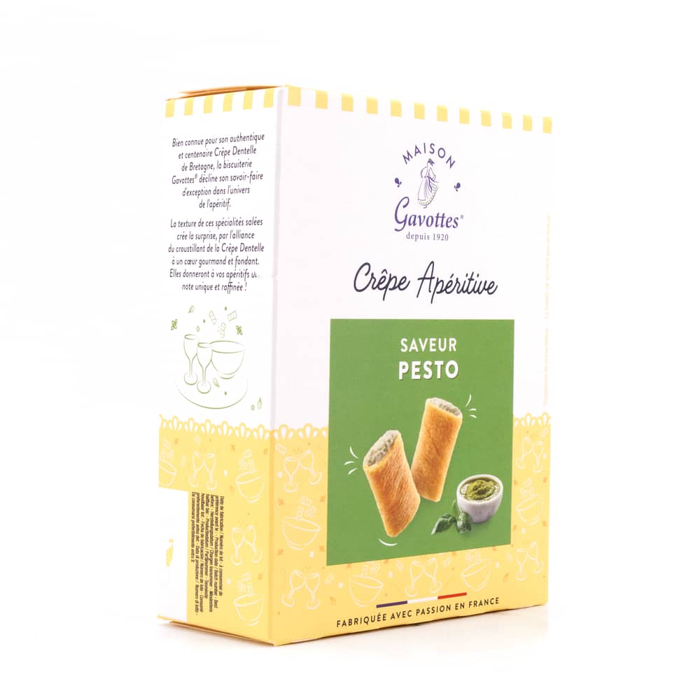 Maison Gavottes Crêperöllchen mit Pestogeschmack 110 Gramm Produktbild
