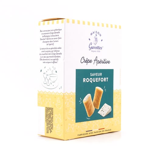 Maison Gavottes Crêperöllchen mit Roquefortgeschmack 110 Gramm Produktbild