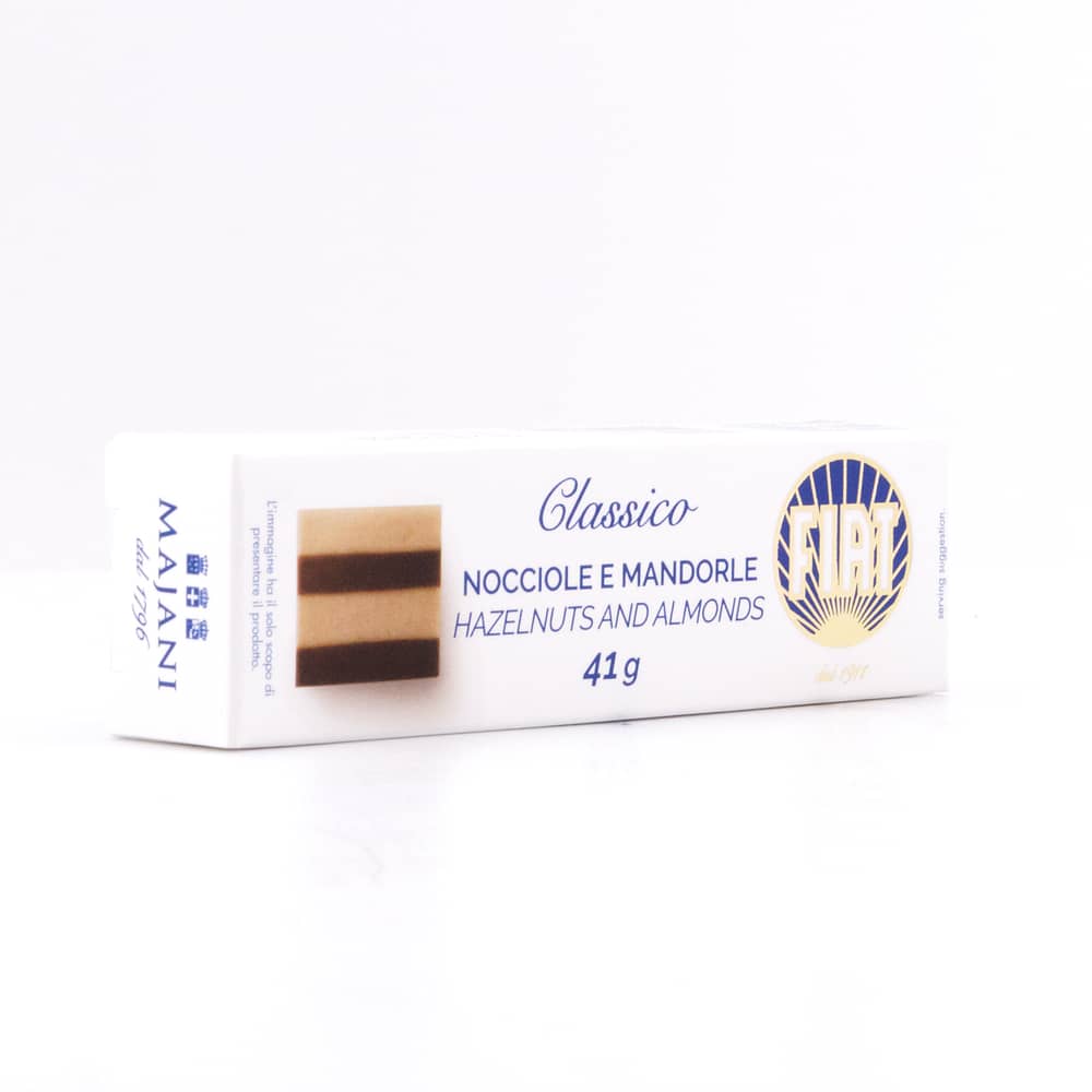 MAJANI FIAT Classic Schichtnougat Haselnuss & Mandeln 41 Gramm Produktbild