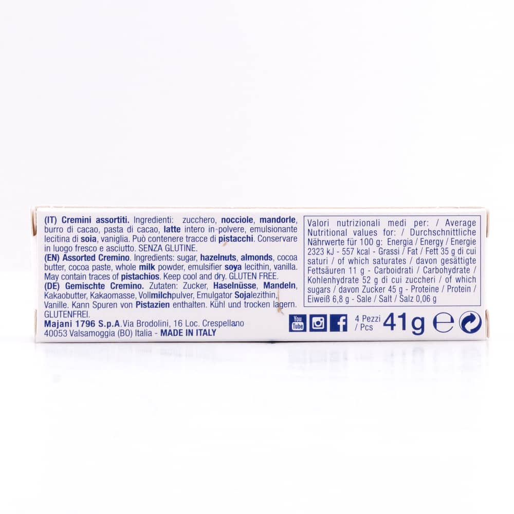 MAJANI FIAT Cremini Mix Schichtpralinenmischung 41 Gramm Produktbild