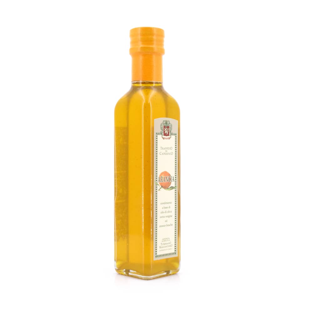 Masciantonio Olio Extra Vergine All Arancia Olivenöl Gentile di Chieti und Essenzen der Orange von Masciantonio 0,250 Liter Produktbild