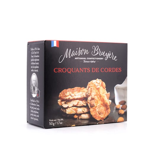 Maison Bruyère Croquants De Cordes Knusprige Kekse mit Mandelstückchen 50 Gramm Produktbild