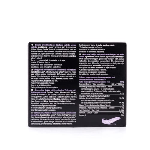 Maison Bruyère Croustillants À La Violette De Toulouse Knusprige Kekse mit kandierten Veilchen 50 Gramm Produktbild