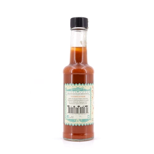 Mic's Chilli Inferno Junior scharfe Chili-Sauce 1 Habanero-Chili pro Flasche 6.000 Scoville 155 Gramm Produktbild
