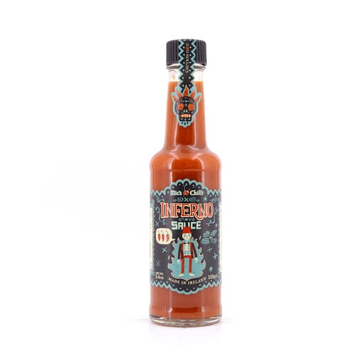 Mic's Chilli Inferno Original feurig-scharfe Chili-Sauce 8 Habanero-Chili pro Flasche 50.000 Scoville 155 Gramm Produktbild