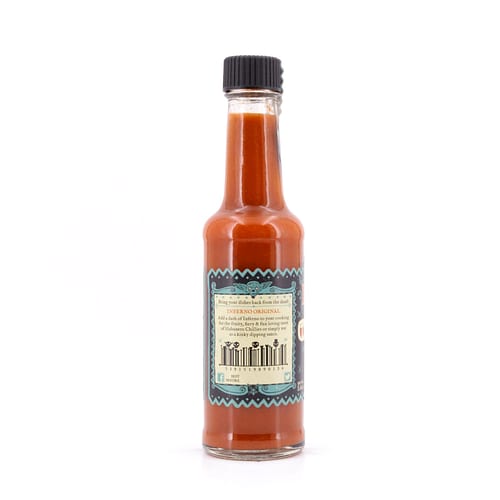 Mic's Chilli Inferno Original feurig-scharfe Chili-Sauce 8 Habanero-Chili pro Flasche 50.000 Scoville 155 Gramm Produktbild