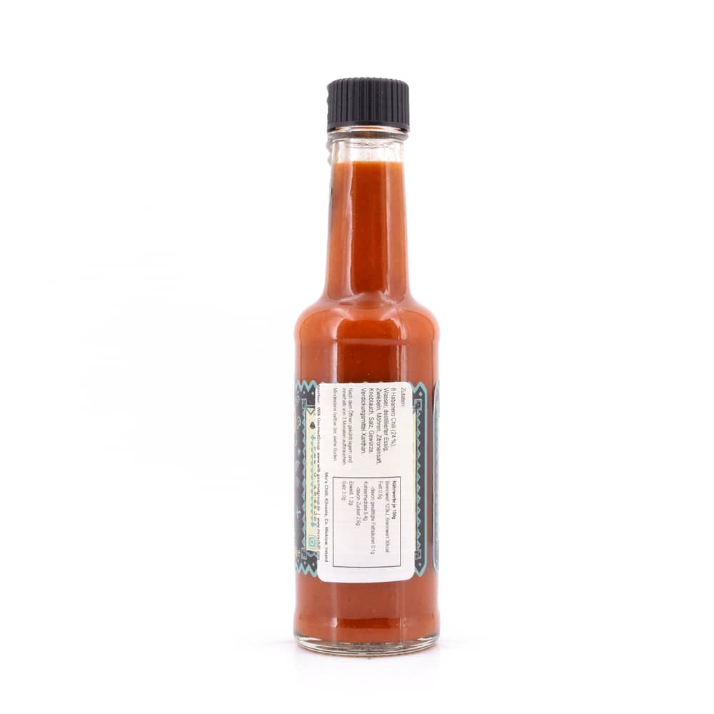 Mic's Chilli Inferno Original feurig-scharfe Chili-Sauce 8 Habanero-Chili pro Flasche 50.000 Scoville 155 Gramm Produktbild